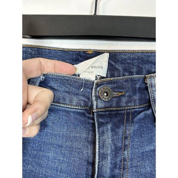 Mutual Weave 29x32 The Straight Leg Medium Dark Wash Women’s Stretch Jeans Denim - Picture 4 of 10